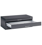7100 Planschrank schwarz/schwarz 3 Schubladen