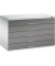 7100 Planschrank grau/grau 5 Schubladen