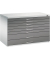 7100 Planschrank grau/grau 8 Schubladen