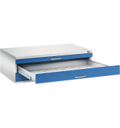 7200 Planschrank blau/grau 3 Schubladen