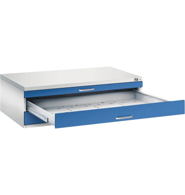 7200 Planschrank blau/grau 3 Schubladen