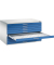 7200 Planschrank blau/grau 10 Schubladen