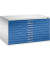 7200 Planschrank blau/grau 10 Schubladen