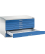 7200 Planschrank blau/grau 8 Schubladen