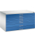 7200 Planschrank blau/grau 8 Schubladen