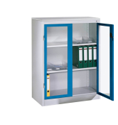 Stahlschrank blau / grau
