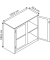Werkzeugschrank  8831055S10024 Fenstertür 1000x1200x500mm lgr/vgn