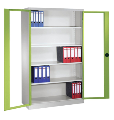 Stahlschrank grün/grau