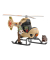 Wild Life 42476 Helikopter Tierrettung Spielfiguren-Set