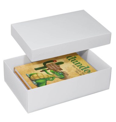 L Geschenkboxen 3,6 l weiß 26,6 x 17,2 x 7,8 cm