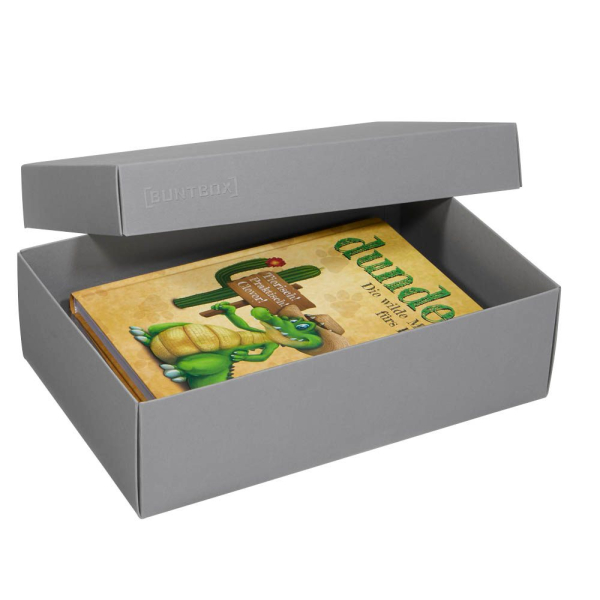 4056124035950 - Geschenkboxen Buntbox Geschenkbox L grau 2St 36 l - 266 x 172 x 78 cm grau 4056124035950 - Geschenkboxen Buntbox Geschenkbox L grau 2St 36 l - 266 x 172 x 78 cm grau