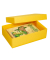 L Geschenkboxen 3,6 l gelb 26,6 x 17,2 x 7,8 cm