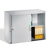 Aktenschrank 5725-00, Stahl abschließbar, 2 OH, 100 x 72 x 40 cm, lichtgrau