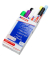  Glasboardmarker-Set 90, 4-90999, Etui, 4x wei&szlig;, 2x schwarz, je 1x gelb, violett, hellgr&uuml;n, hellblau, 2-3mm Rundspitze