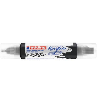 Acrylmarker 5400 3D Double Liner schwarz 2-3mm & 5-10mm Rundspitze & Keilspitze