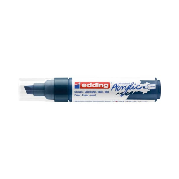 5 Stück Edding Acrylmarker 5000 elegant nachtblau 5-10mm Keilspitze 4057305026293 Edding