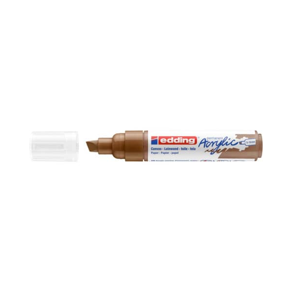 5 Stück Edding Acrylmarker 5000 haselnuss 5-10mm Keilspitze 4057305026446 Edding