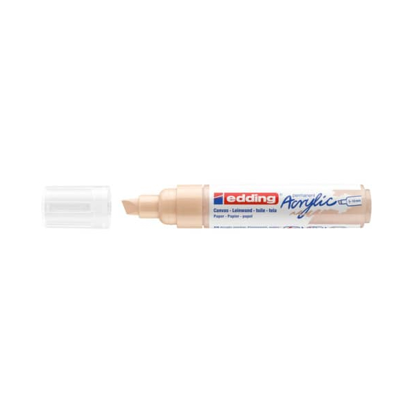 5 Stück Edding Acrylmarker 5000 hellelfenbein 5-10mm Keilspitze 4057305026590 Edding
