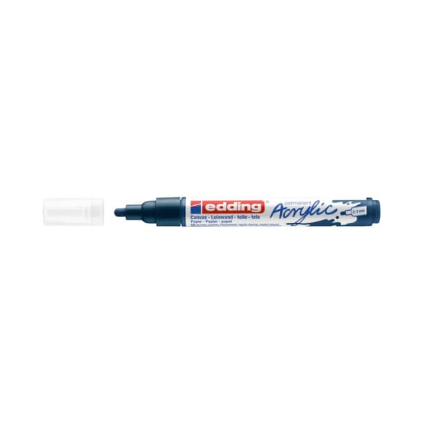 10 Stück Edding Acrylmarker 5100 elegant nachtblau 2-3mm Rundspitze 4057305027047 Edding