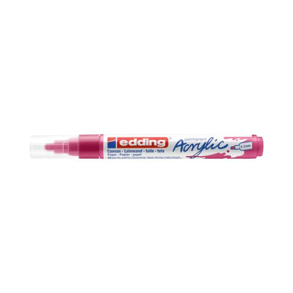 10 Stück Edding Acrylmarker 5100 telemagenta 2-3mm Rundspitze 4057305027108 Edding