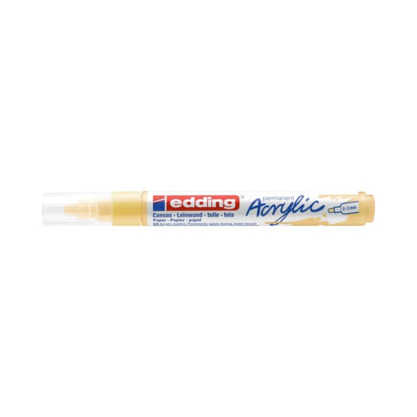 10 Stück Edding Acrylmarker 5100 pastellgelb 2-3mm Rundspitze 4057305027252 Edding