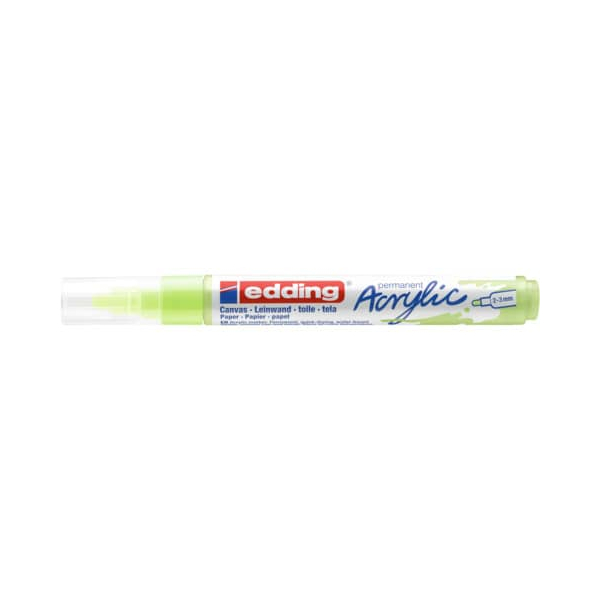 10 Stück Edding Acrylmarker 5100 pastellgrün 2-3mm Rundspitze 4057305027313 Edding