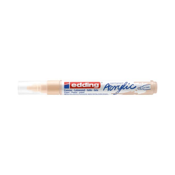 10 Stück Edding Acrylmarker 5100 warmbeige 2-3mm Rundspitze 4057305027344 Edding