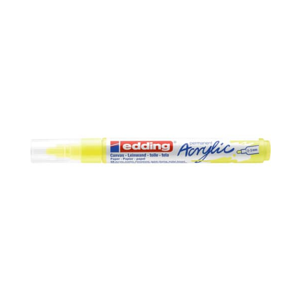 10 Stück Edding Acrylmarker 5100 neongelb 2-3mm Rundspitze 4057305027375 Edding
