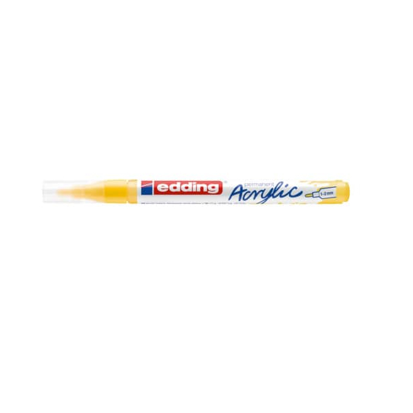 10 Stück Edding Acrylmarker 5300 verkehrsgelb 1-2mm Rundspitze 4057305027610 Edding
