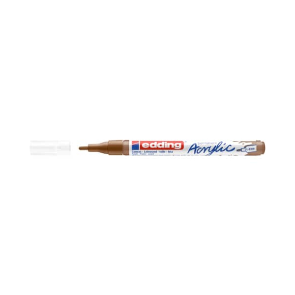 10 Stück Edding Acrylmarker 5300 haselnuss 1-2mm Rundspitze 4057305027825 Edding