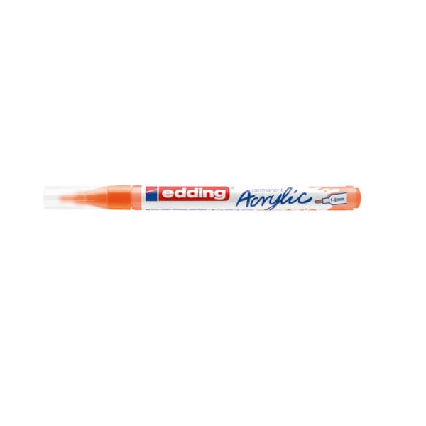 10 Stück Edding Acrylmarker 5300 neonorange 1-2mm Rundspitze 4057305028006 Edding