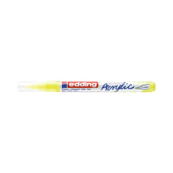 10 Stück Edding Acrylmarker 5300 neongelb 1-2mm Rundspitze 4057305028037 Edding