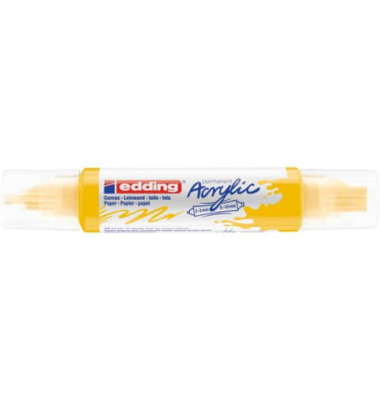 Acrylmarker 5400 3D Double Liner verkehrsgelb 2-3mm & 5-10mm Rundspitze & Keilspitze