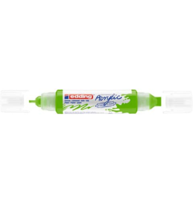 Acrylmarker 5400 3D Double Liner gelbgrün 2-3mm & 5-10mm Rundspitze & Keilspitze