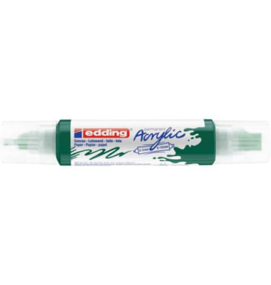 Acrylmarker 5400 3D Double Liner moosgrün 2-3mm & 5-10mm Rundspitze & Keilspitze