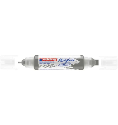 Acrylmarker 5400 3D Double Liner anthrazit 2-3mm & 5-10mm Rundspitze & Keilspitze