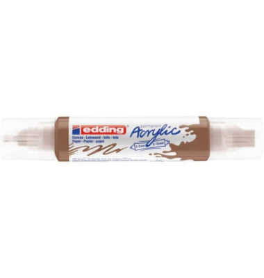 Acrylmarker 5400 3D Double Liner haselnuss 2-3mm & 5-10mm Rundspitze & Keilspitze