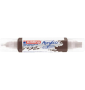 Acrylmarker 5400 3D Double Liner schokolandenbraun 2-3mm & 5-10mm Rundspitze & Keilspitze