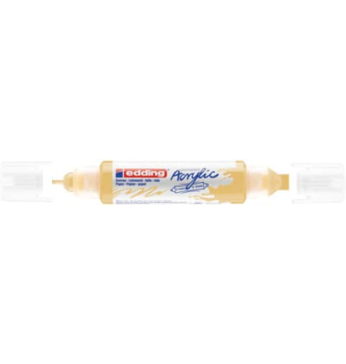 Acrylmarker 5400 3D Double Liner pastellgelb 2-3mm & 5-10mm Rundspitze & Keilspitze