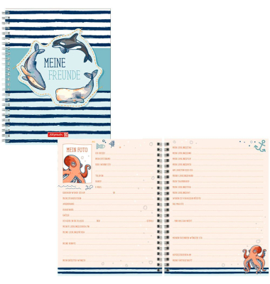 Freundebuch Happy Ocean ca. DIN A5 liniert