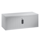 Aufsatzaktenschrank 3263-00, Kunststoff/Stahl abschließbar, 120 x 45 x 42 cm, keine Fachböden, weiß