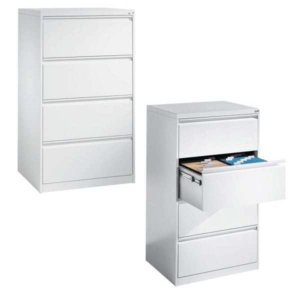 4062084675587 - CP Hängeregistraturschrank verkehrsweiß 4 Schubladen 787 x 590 x 1357 cm 1 St