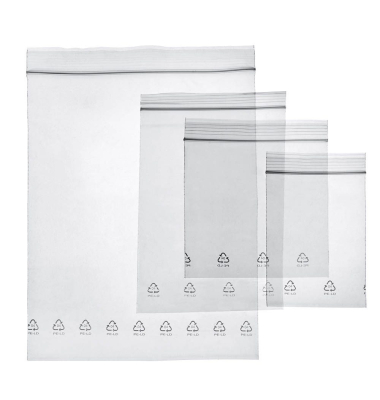 Druckverschlussbeutel-Set LDPE transparent 0,05mm 4 Größen