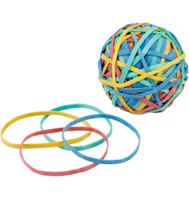 Gummiringe Ball Ø 45mm / 50mm farbig sortiert 100g