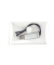 Dokumententasche 40119 Visitenkarten-Format farblos/transparent schwarzer Knopf