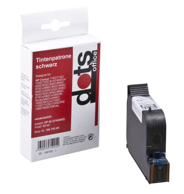 Druckerpatrone 0927,4451-DOTS kompatibel zu HP 45 schwarz