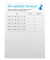 Zettelklotz 245478, Terminzettel, A7, geleimt, weiß, Papier, 100 Blatt