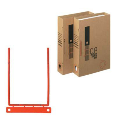 Archivset D-Clip 707844, A4, braun, Metall