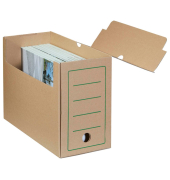 Archivbox 276425, A4, braun, innen 32,5x24,5x7,7cm, Karton
