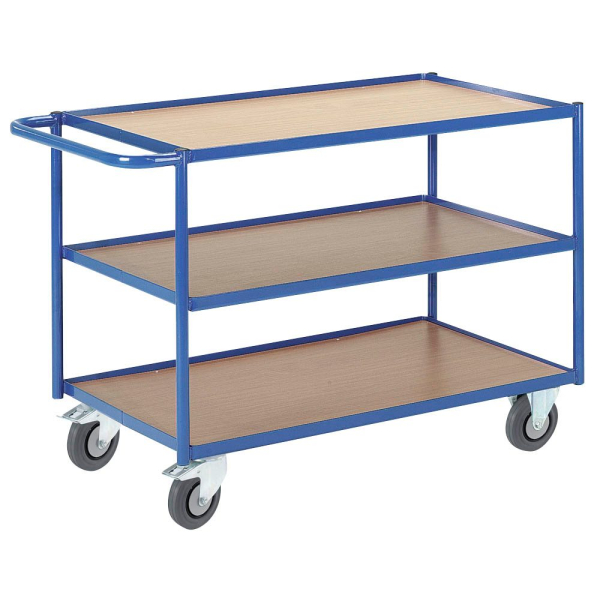 4250448501379 - Rollcart Tischwagen mit 3 Etagen im Buchendekor 790x490mm 4250448501379 - Rollcart Tischwagen mit 3 Etagen im Buchendekor 790x490mm
